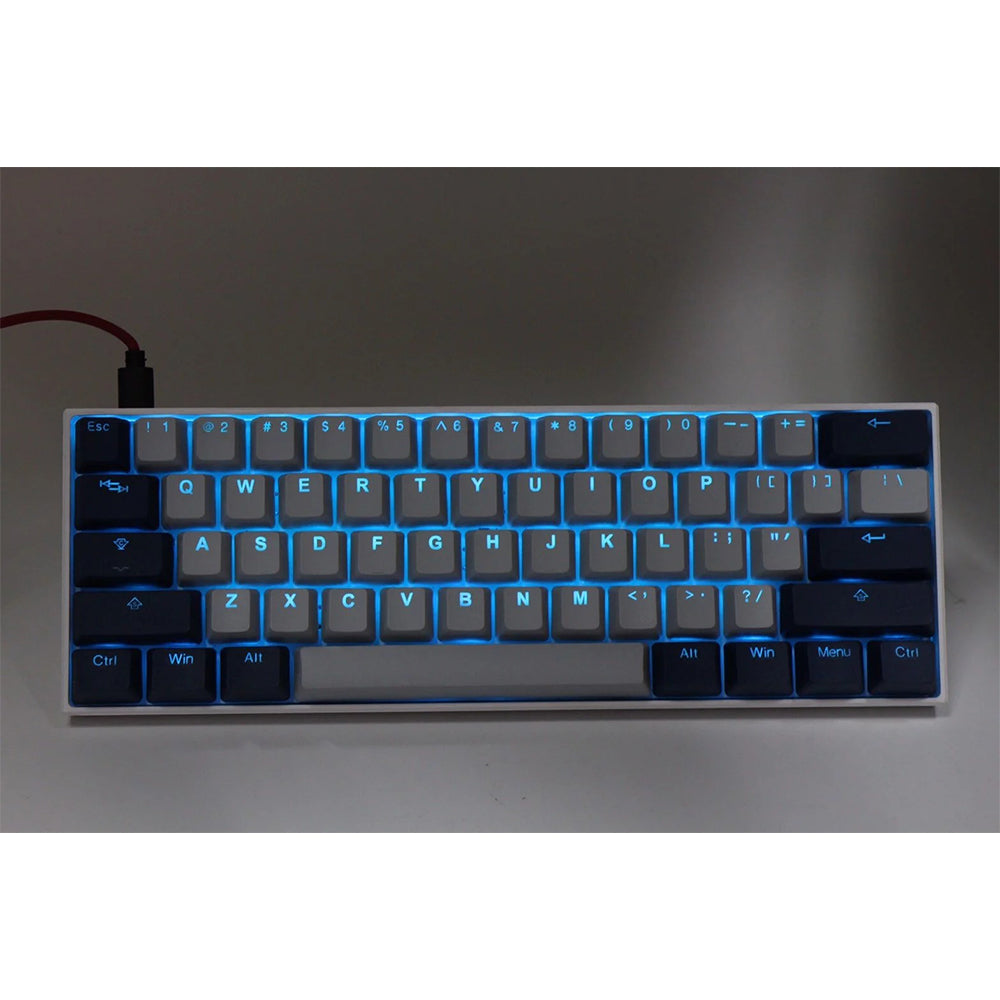 Tai-Hao Cool Gray / Navy blue PBT Double shot Backlit keycap set