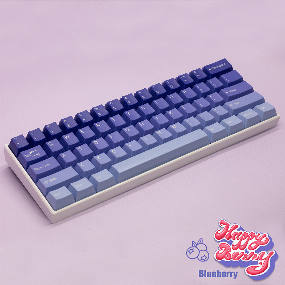 Tai-Hao Cubic ABS Type Double shot Keyset Happy Berry - Blueberry &amp; Strawberry