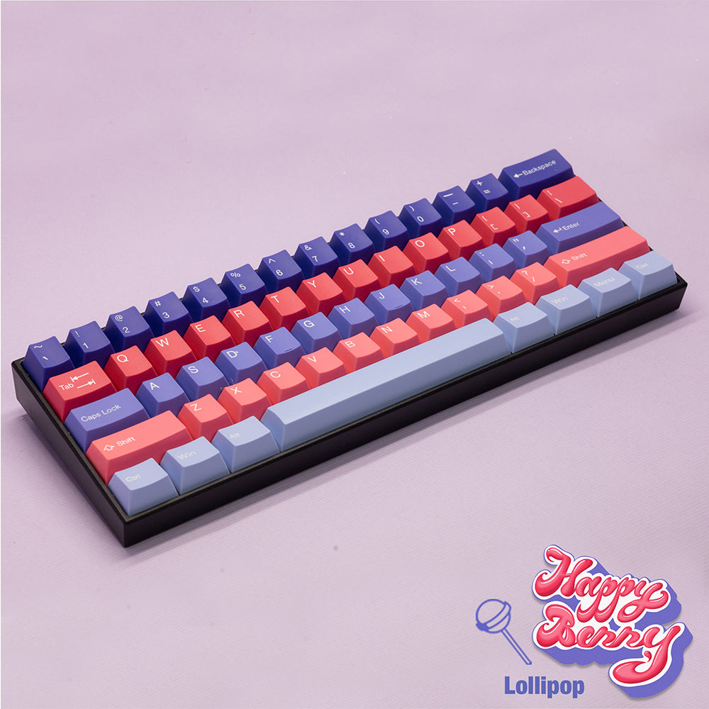 Tai-Hao Cubic ABS Type Double shot Keyset Happy Berry - Blueberry &amp; Strawberry