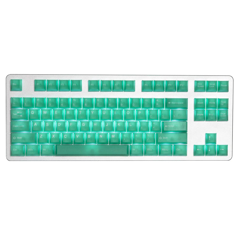 Tai-Hao The Haunted keycaps - Jade Jelly Translucent Cubic ABS Double shot Keycap Set