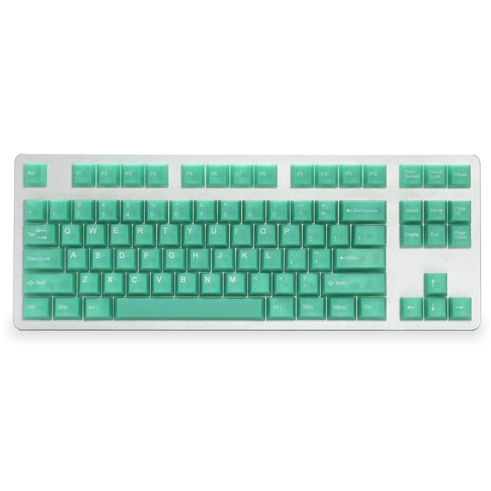 Tai-Hao The Haunted keycaps - Jade Jelly Translucent Cubic ABS Double shot Keycap Set