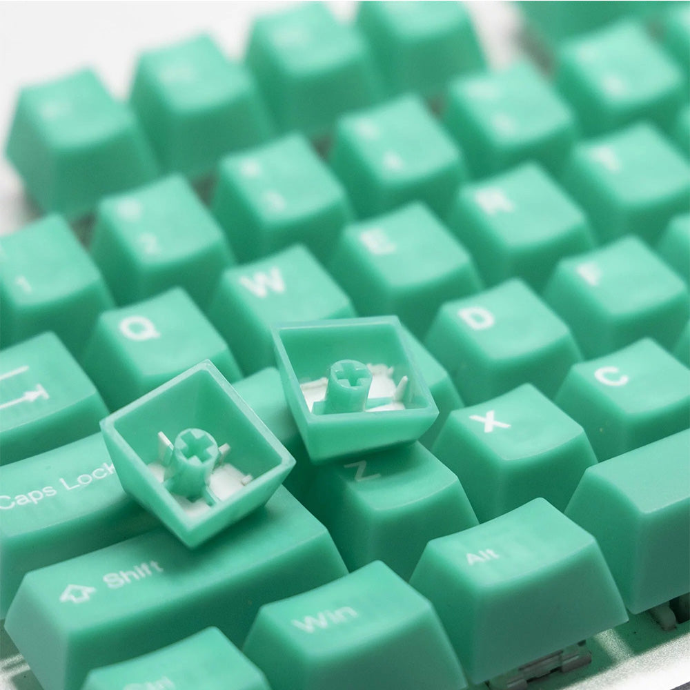 Tai-Hao The Haunted keycaps - Jade Jelly Translucent Cubic ABS Double shot Keycap Set