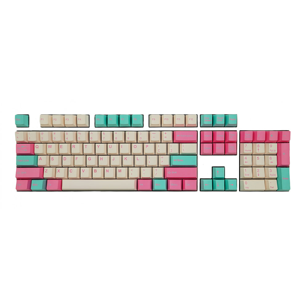 Tai-Hao Miami Surf Cubic ABS Double shot Keycap Set
