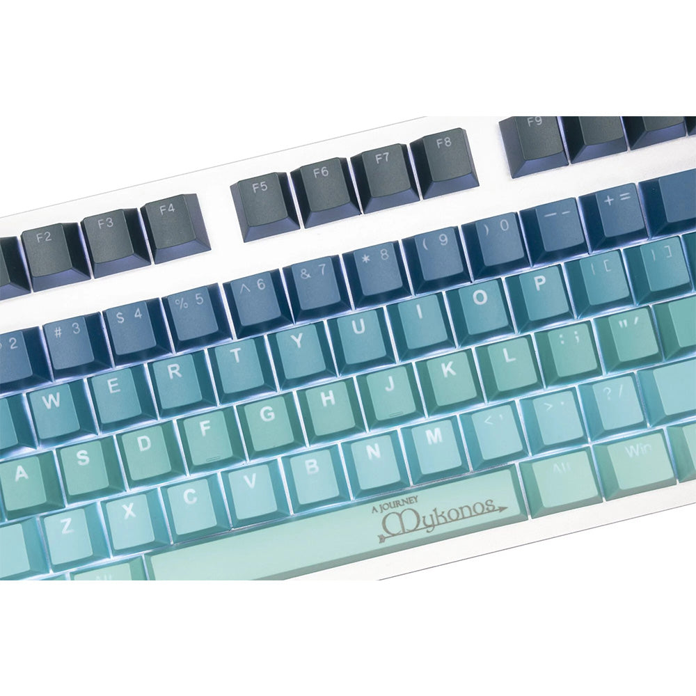 Tai-Hao Mykonos Backlit Cubic PBT Double shot Keycap Set