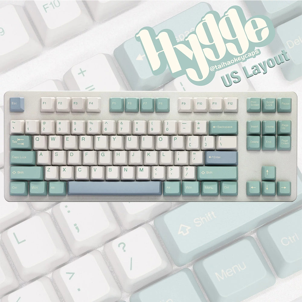 Tai-Hao Hygge PBT Double shot Keycap Set