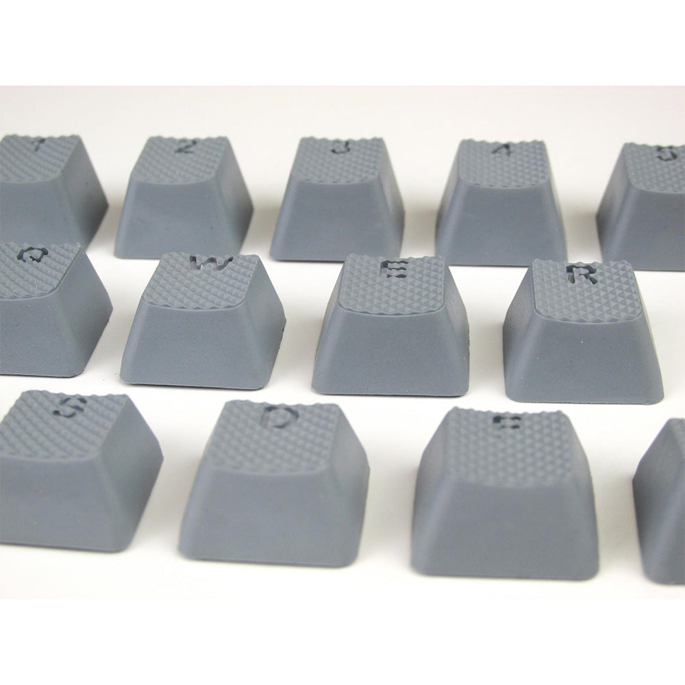 Tai-Hao Rubber Gaming Backlit Keycaps-18 keys/8 keys Gray