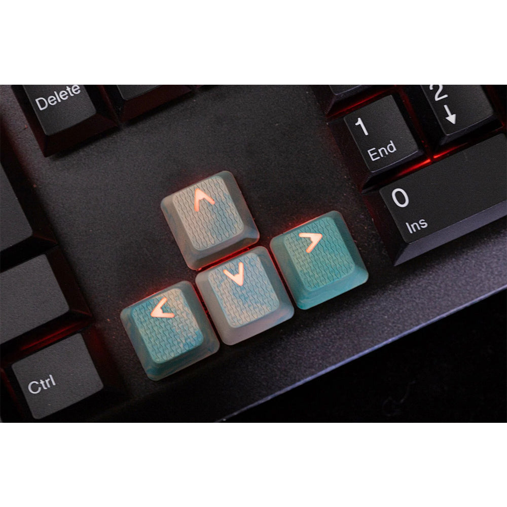 Tai-Hao Rubberized Gaming Keycap Mark II - 23keys Green &amp; Peach Camo