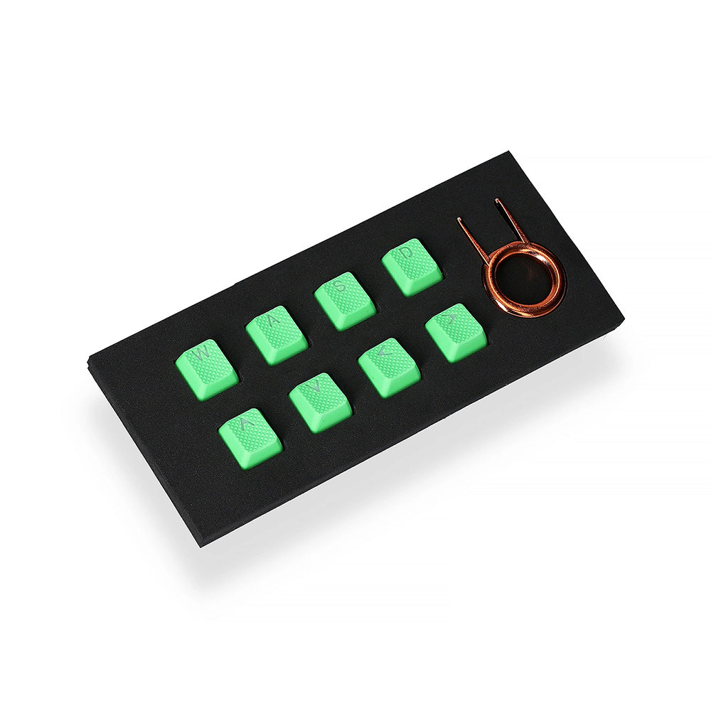 Tai-Hao Rubber Gaming Backlit Keycaps-18 keys/8 keys Neon Green