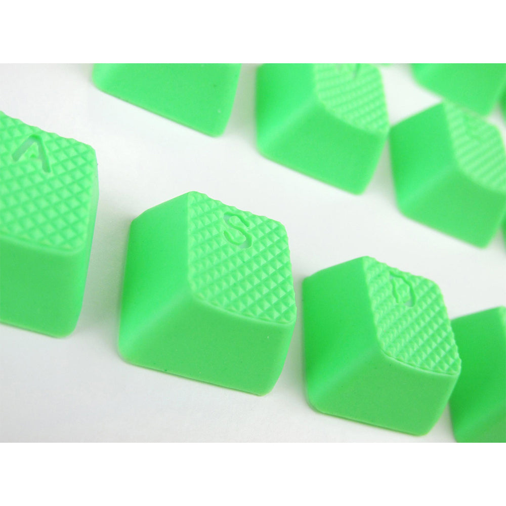 Tai-Hao Rubber Gaming Backlit Keycaps-18 keys/8 keys Neon Green