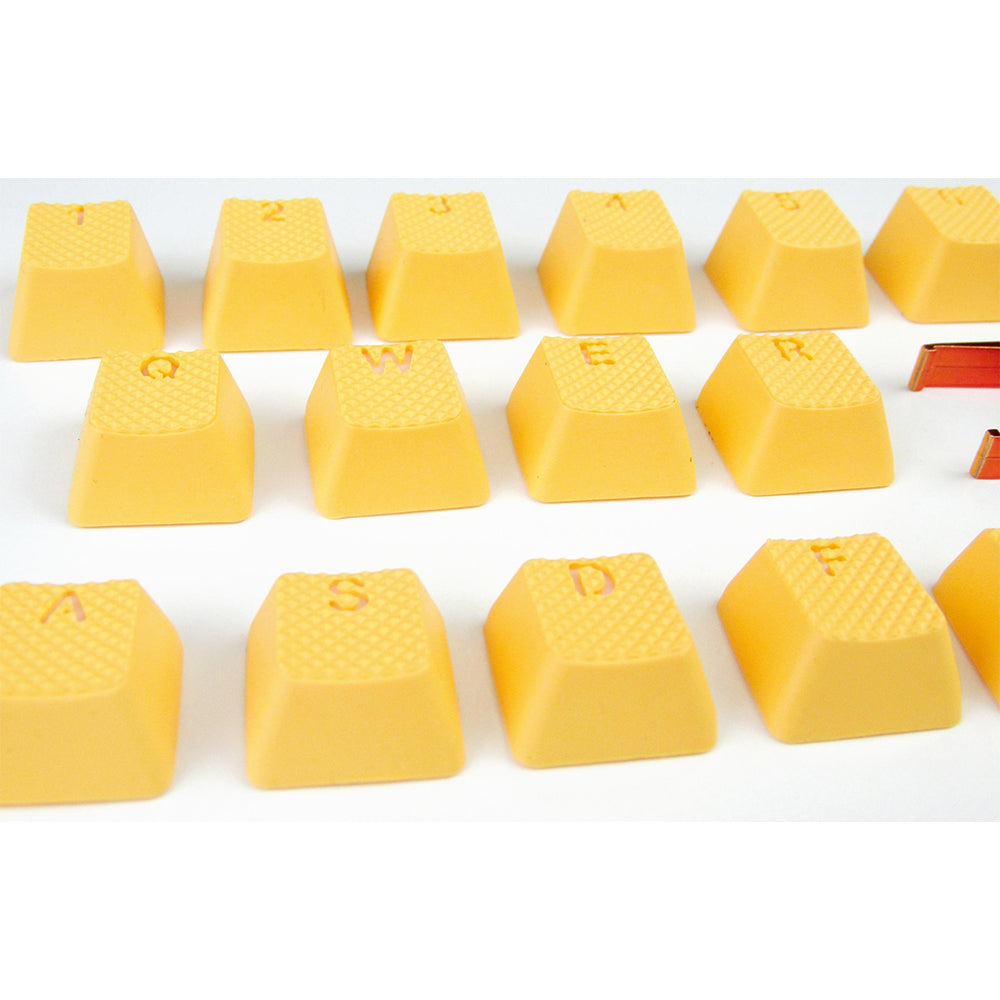 Tai-Hao Rubber Gaming Backlit Keycaps-18 keys/8 keys Neon Orange