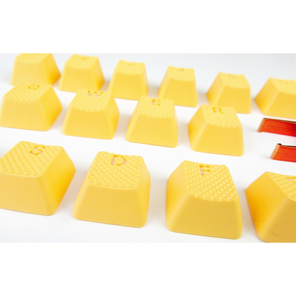 Tai-Hao Rubber Gaming Backlit Keycaps-18 keys/8 keys Neon Orange
