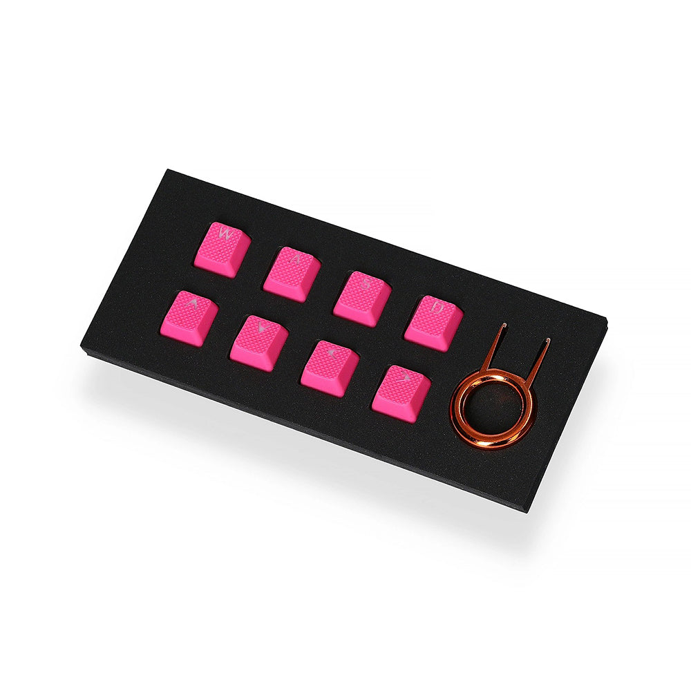 Tai-Hao Rubber Gaming Backlit Keycaps-18 keys/8 keys Neon Pink