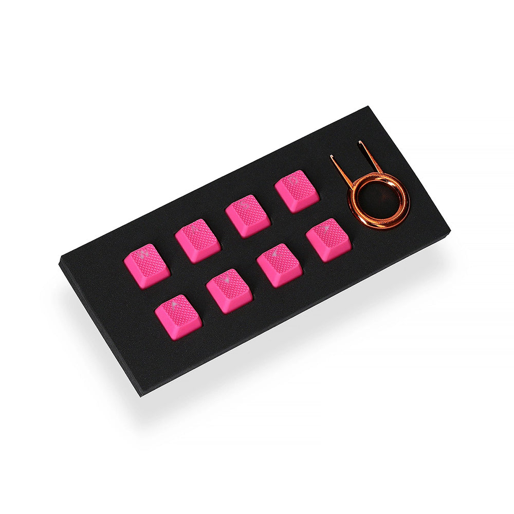 Tai-Hao Rubber Gaming Backlit Keycaps-18 keys/8 keys Neon Pink