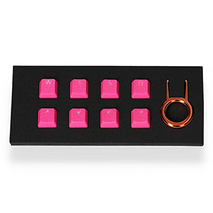 Tai-Hao Rubber Gaming Backlit Keycaps-18 keys/8 keys Neon Pink - 8キー