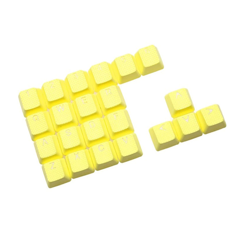Tai-Hao Rubber Gaming Backlit Keycaps- 22 keys Neon Zinc Yellow