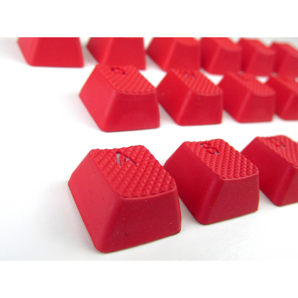 Tai-Hao Rubber Gaming Backlit Keycaps-18 keys/8 keys Red