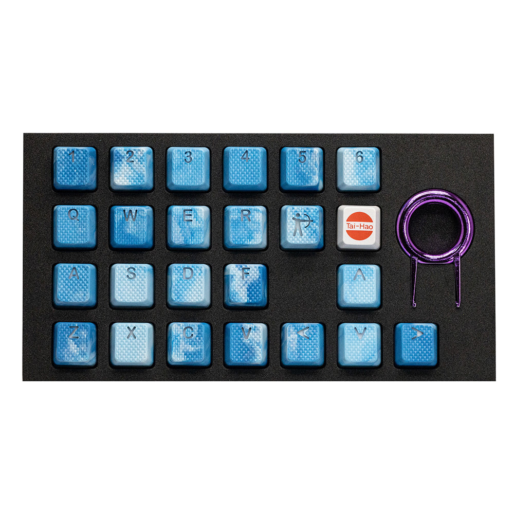 Tai-Hao Rubberized Gaming Keycap Mark II - 23keys SEIRYU (Apatite)