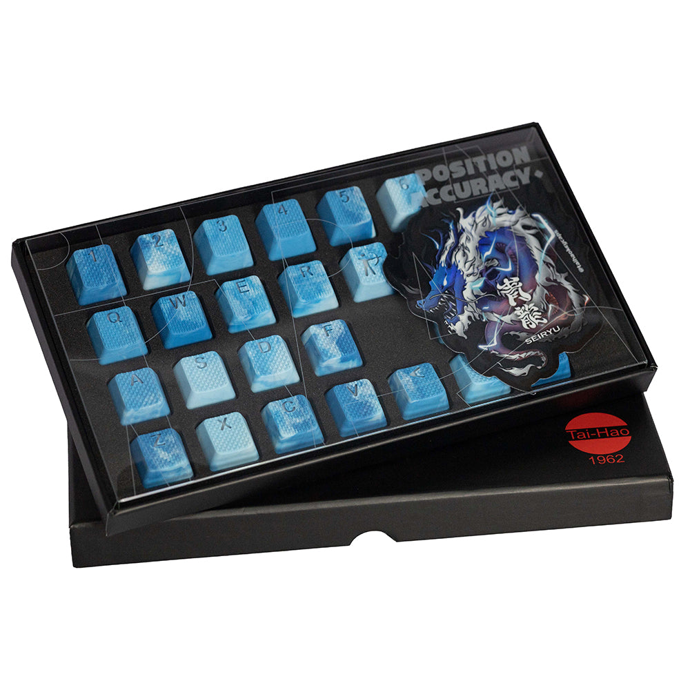 Tai-Hao Rubberized Gaming Keycap Mark II - 23keys SEIRYU (Apatite)