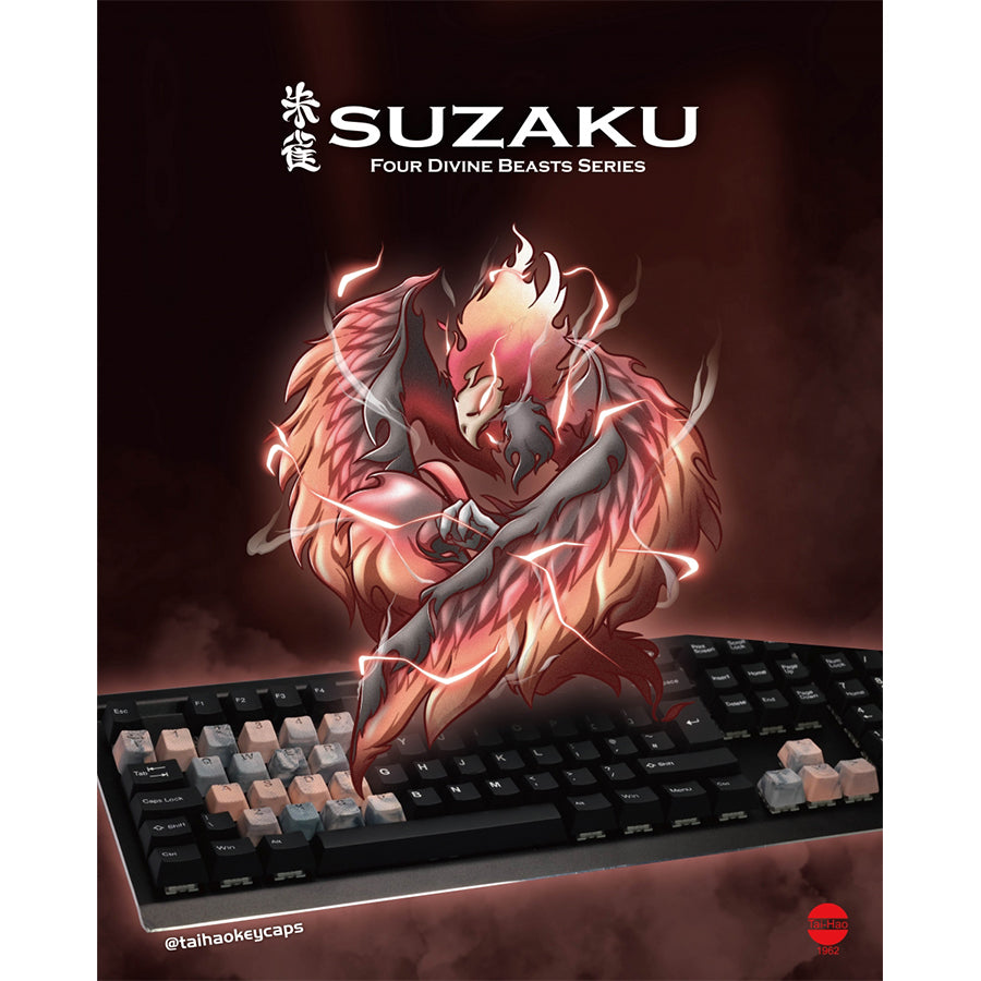 Tai-Hao Rubberized Gaming Keycap Mark II - 23keys SUZAKU (Rhodonite)