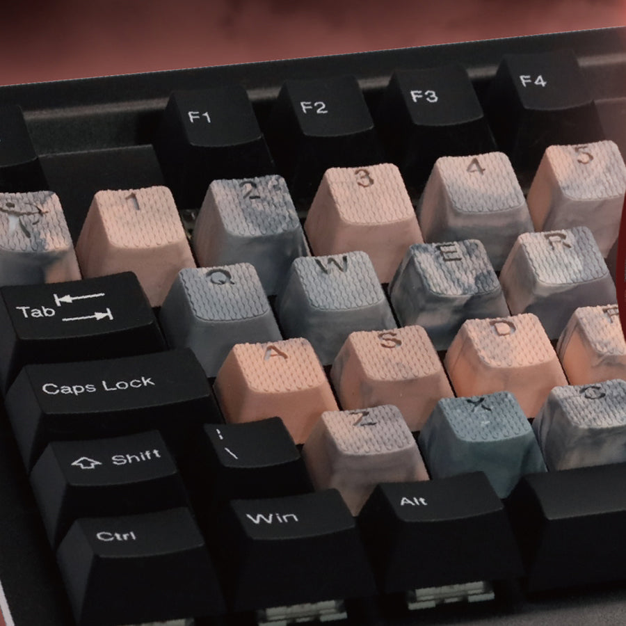 Tai-Hao Rubberized Gaming Keycap Mark II - 23keys SUZAKU (Rhodonite)