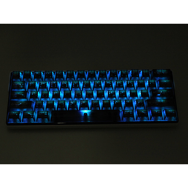 Tai-Hao Translucent Cubic ABS double shot keycap Smoky Quartz