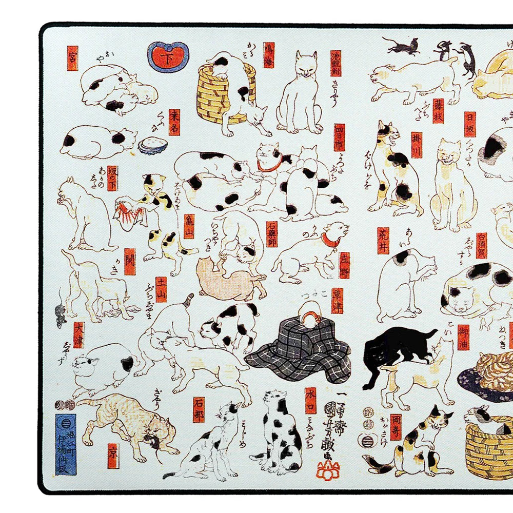 The mousepad company Mousepad DuraGlyde Artist Series Cats by Kuniyoshi