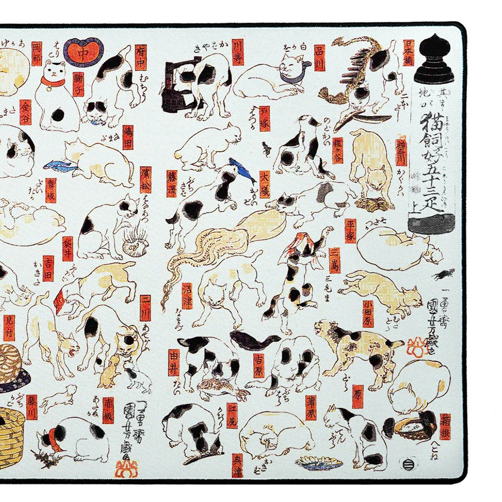 The mousepad company Mousepad DuraGlyde Artist Series Cats by Kuniyoshi