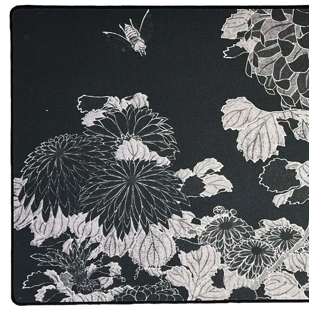 The mousepad company Mousepad DuraGlyde Artist Series Chrysanthemums and Bee by Hokusai