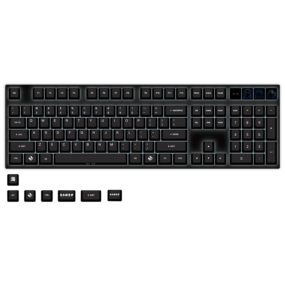 Traitors Umibozu 115 key Dye Sub PBT Keycap Set