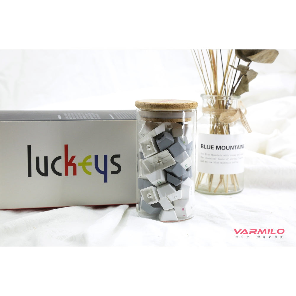 Varmilo Luckeys White Pink Keycaps