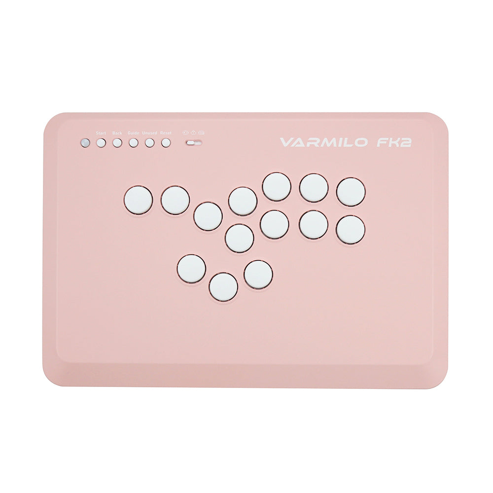 VARMILO FK2 Pink Leverless Arcade Controller for Fighting Games