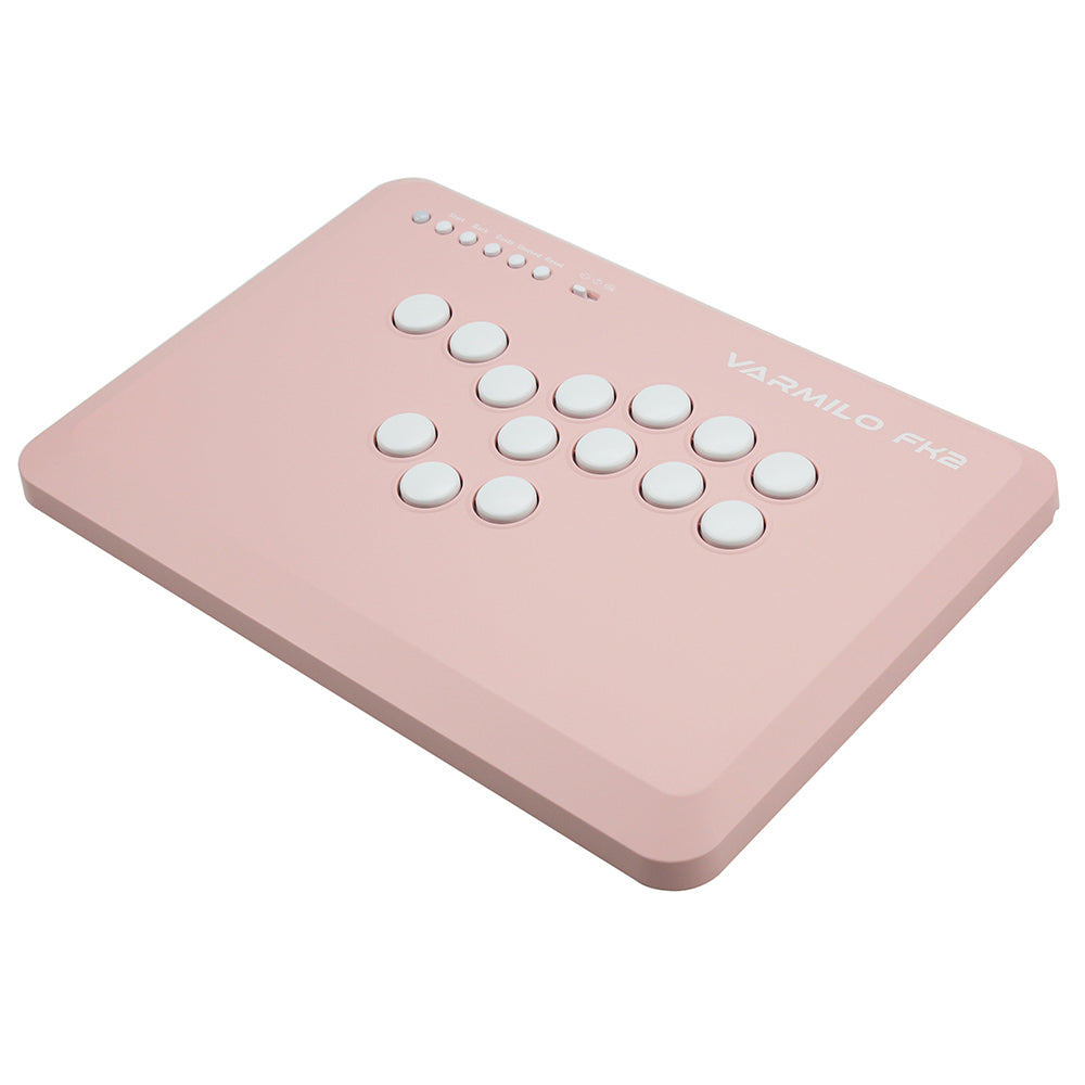 VARMILO FK2 Pink Leverless Arcade Controller for Fighting Games
