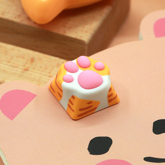 ZOMO PLUS ABS Kitty Paw Keycap Orange Cat for Cherry MX Switches