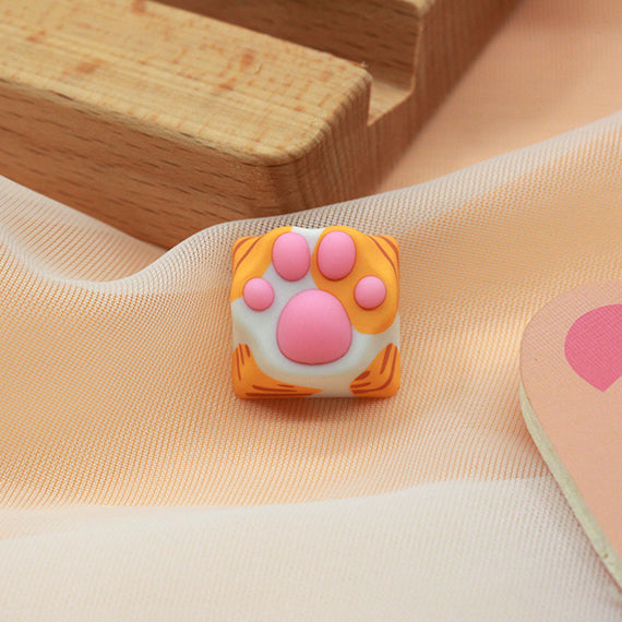 Varmilo ZOMO orange cat paw Key Cap for Cherry MX Switches