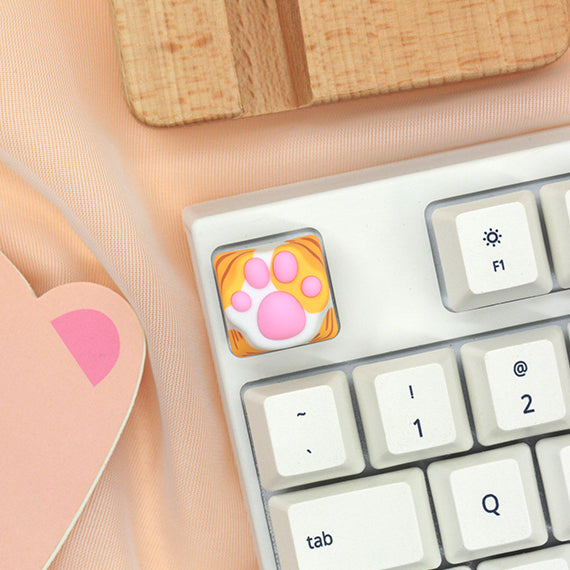 ZOMO PLUS ABS Kitty Paw Keycap Orange Cat for Cherry MX Switches