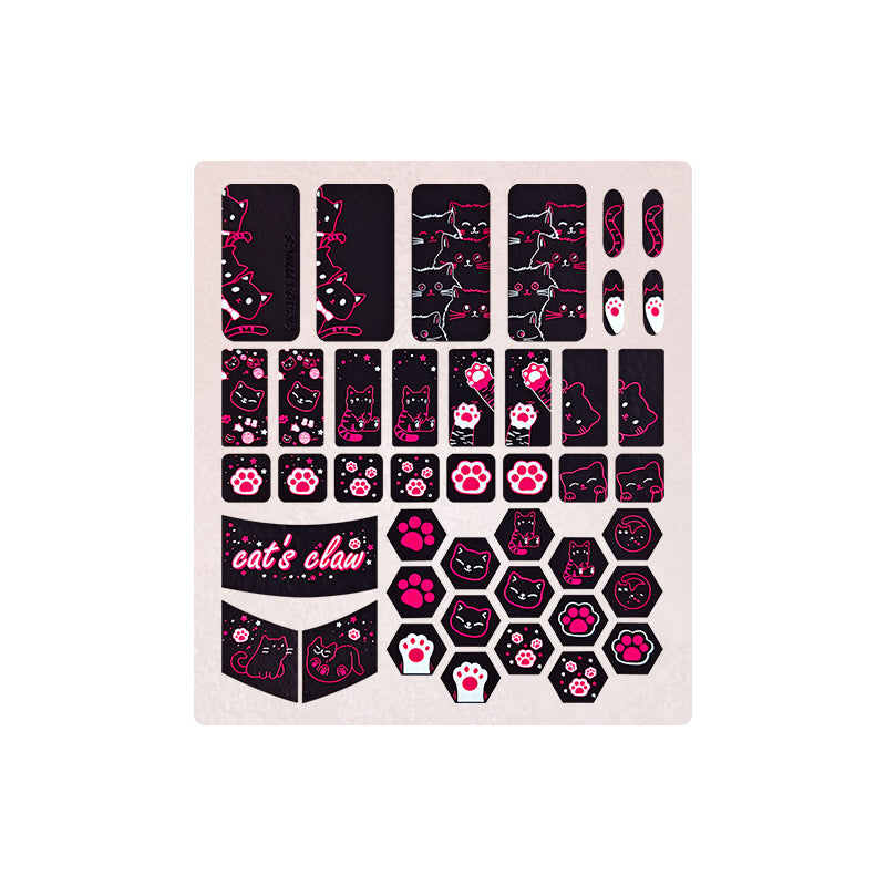 X-raypad Cicada Wings V2 Slicks Universal Pre-cut Grip Tape BLACK Kitty