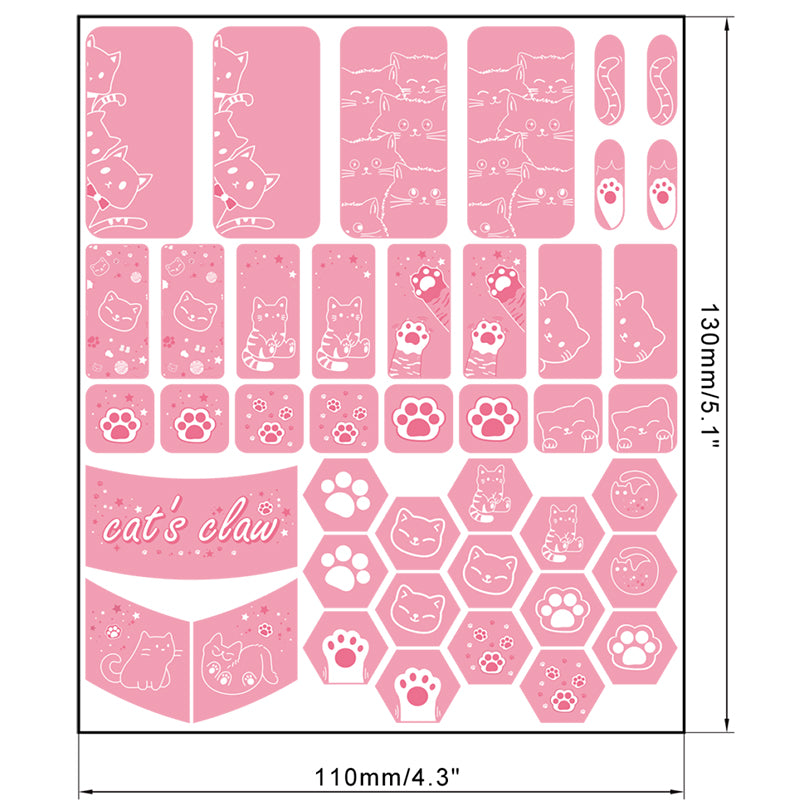 X-raypad Cicada Wings V2 Slicks Universal Pre-cut Grip Tape WHITE Kitty