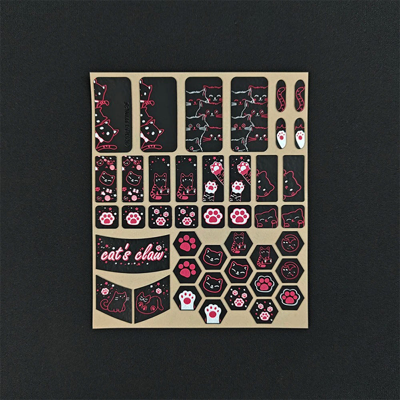 X-raypad Cicada Wings V2 Slicks Universal Pre-cut Grip Tape BLACK Kitty