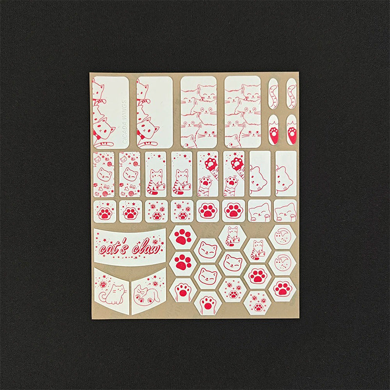 X-raypad Cicada Wings V2 Slicks Universal Pre-cut Grip Tape WHITE Kitty