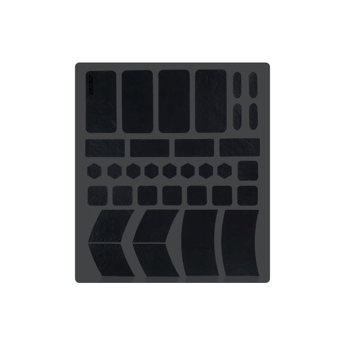 X-raypad(エックスレイパッド) Geckos V2 Slicks Universal Pre-cut Grip Tape Black ...