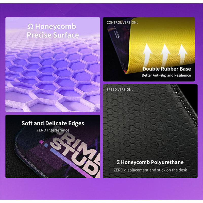 X-raypad Unique Heavy Bee eSports Mousepad P.CHEN Me Purple (SPEED VERSION)