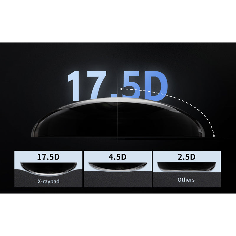 X-raypad Meteorite Glass Mouse Skates Universal DIY Dots Black 8pcs