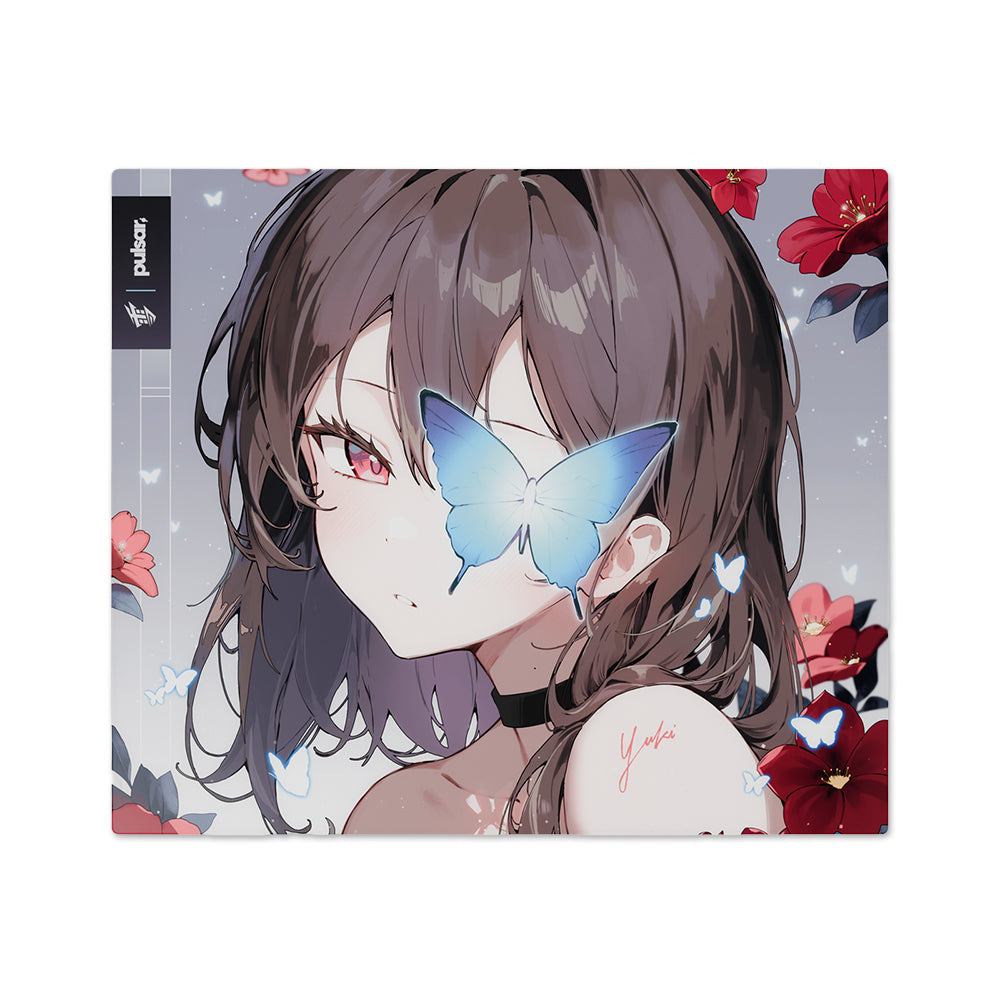 Yuki Aim x Pulsar Superglide3 Glass Mousepad (Yuki Aim Edition)