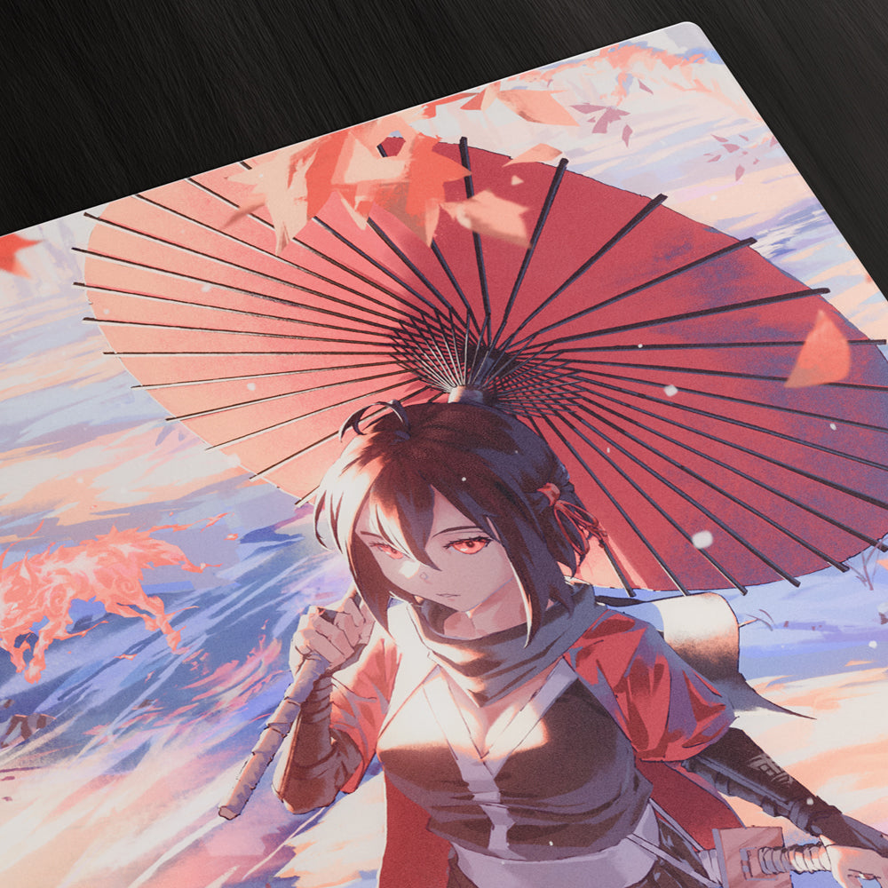【2025年始棚卸キャンペーン】Yuki Aim Glass Mousepad Kitsune Large【他商品との同梱不可】