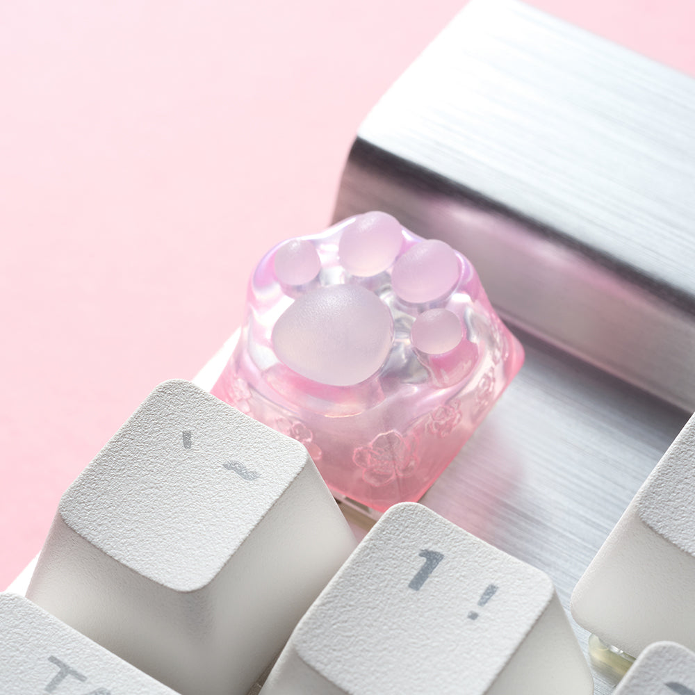 ZOMO PLUS 3D Printed Kitty Paw Keycap Sakura for Cherry MX Switches