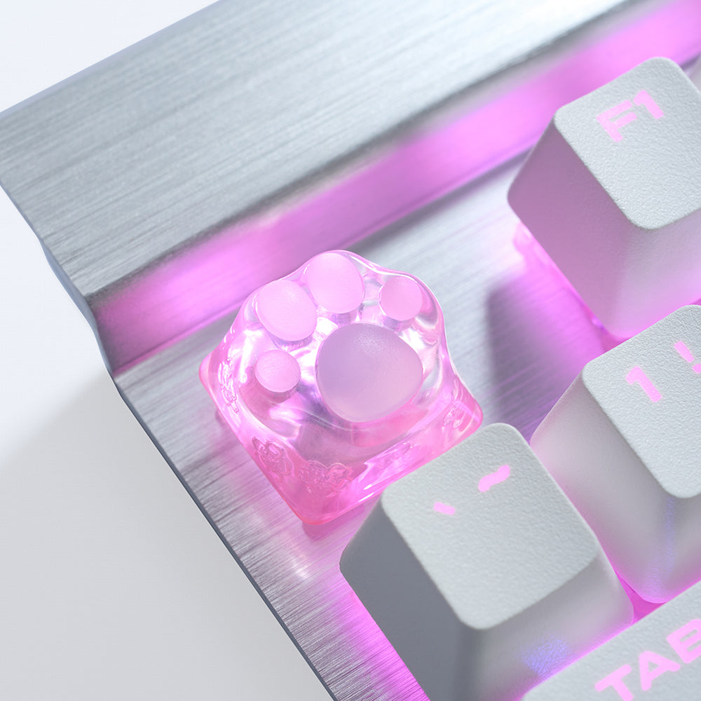 ZOMO PLUS 3D Printed Kitty Paw Keycap Sakura for Cherry MX Switches