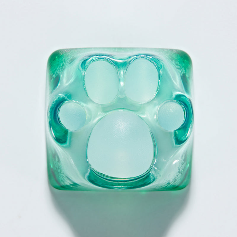 ZOMO PLUS 3D Printed Kitty Paw Keycap Snowflake Green for Cherry MX Switches