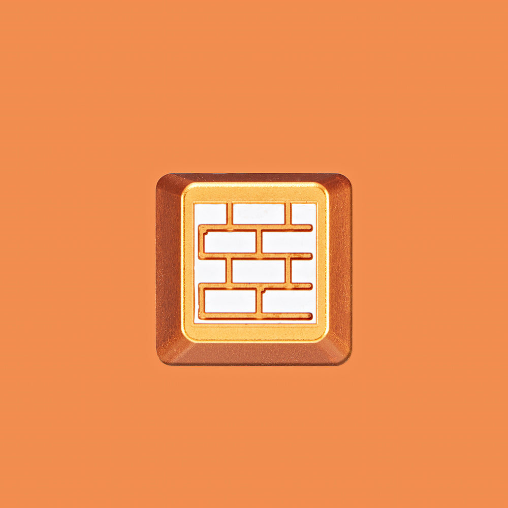 ZOMO PLUS BATTLE CITY BRICKWALL ALUMINUM ARTISAN KEYCAP