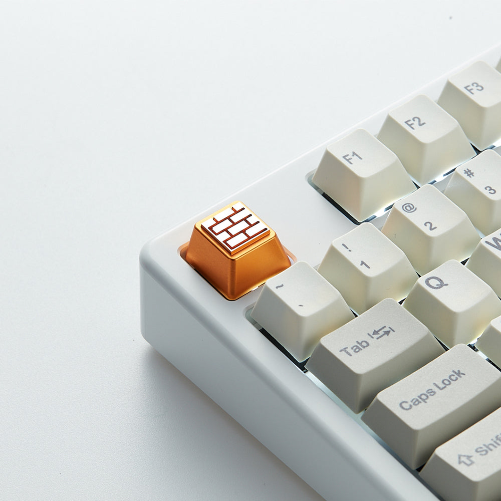 ZOMO PLUS BATTLE CITY BRICKWALL ALUMINUM ARTISAN KEYCAP