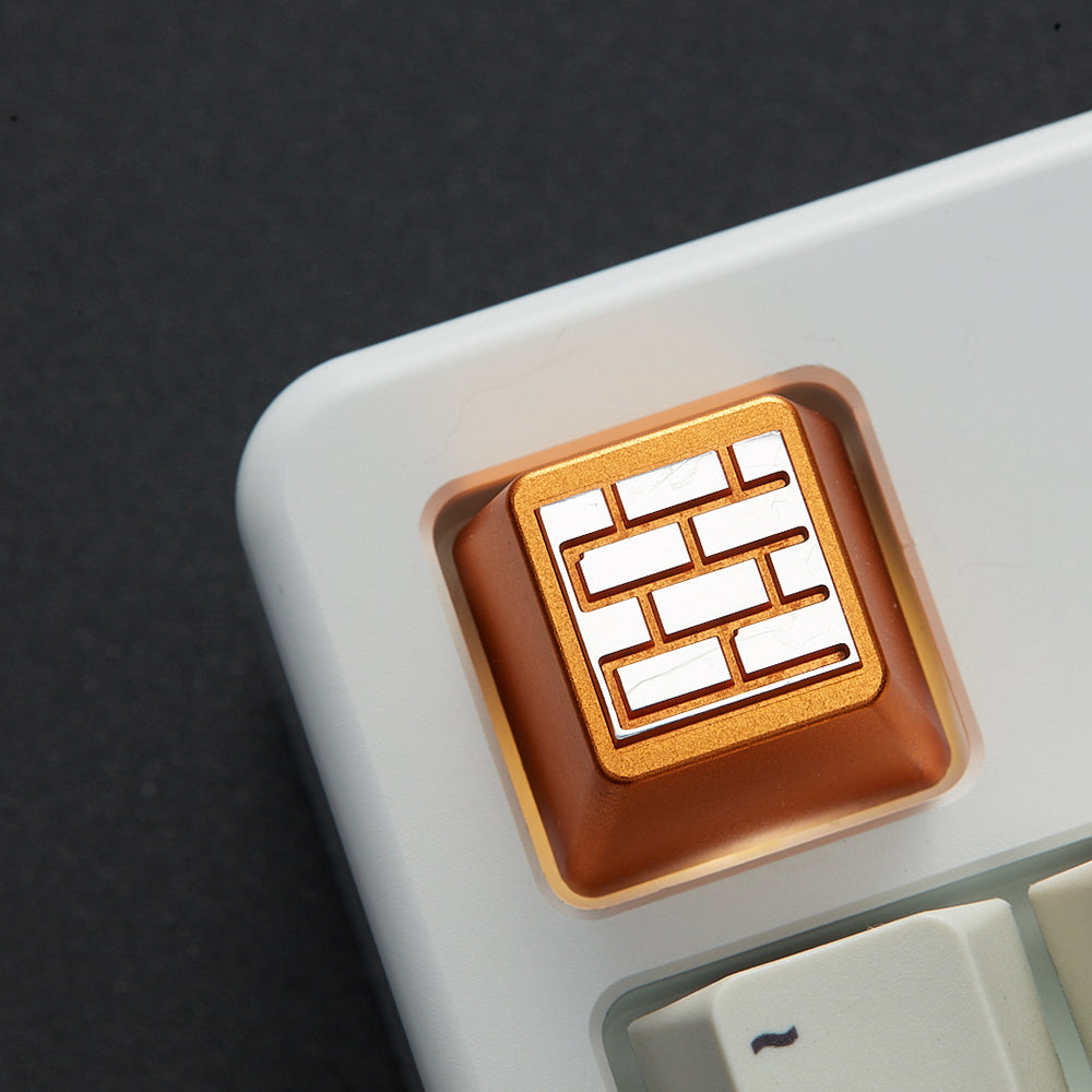 ZOMO PLUS BATTLE CITY BRICKWALL ALUMINUM ARTISAN KEYCAP